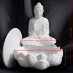 Protomont 3D Printed White Buddha with Storage