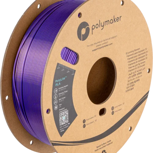 Polymaker PolyLite™ Dual Silk PLA Sovereign (Silk Gold / Silk Purple)– Best Silk PLA Filament for Stunning 3D Prints