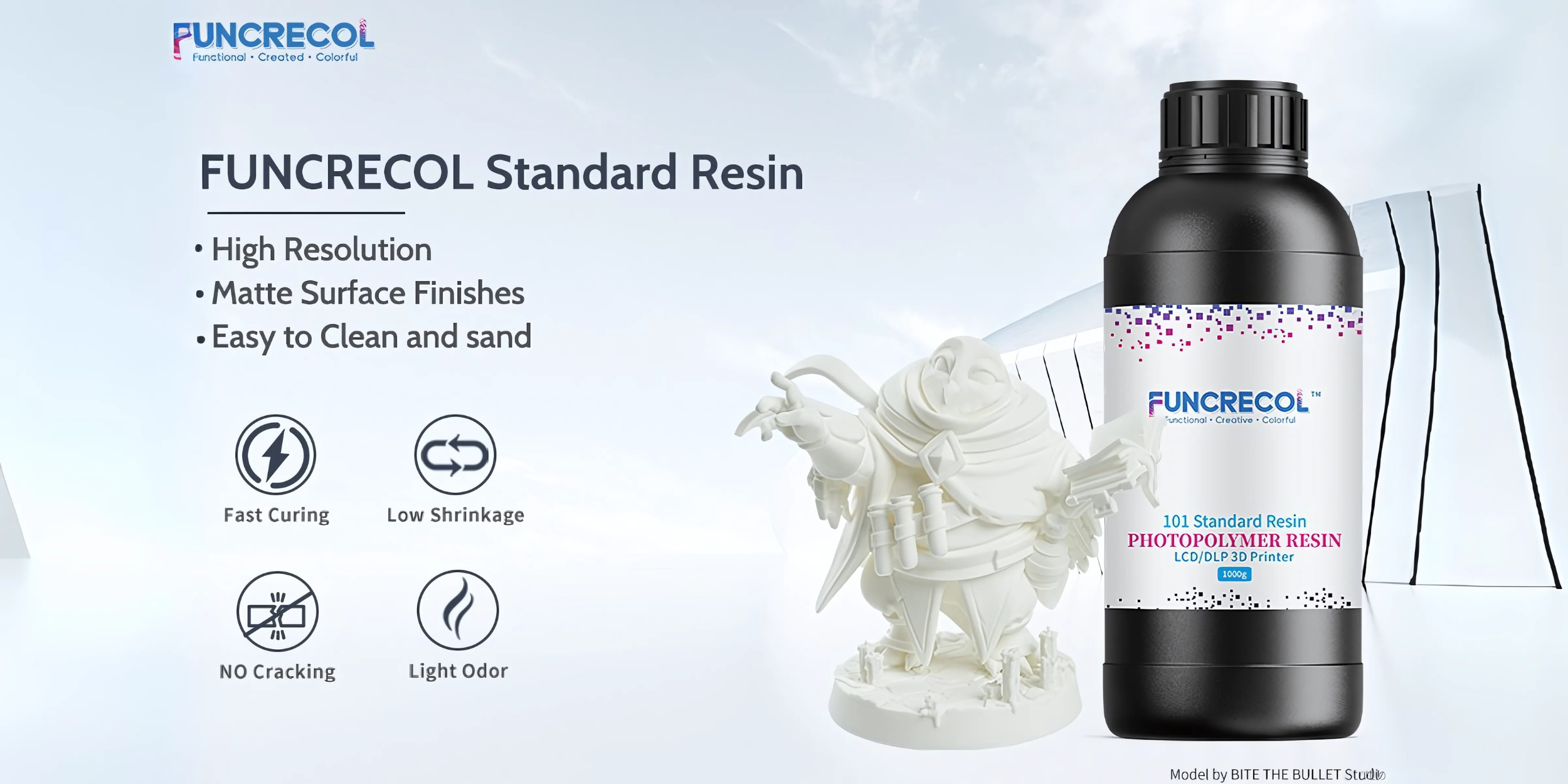 FUNCRECOL Standard Photopolymer Resin (White)