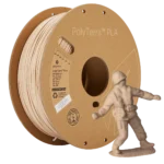 Polymaker PolyTerra Matte PLA Army Beige 3D Printer Filament – High-Quality Matte Finish for Precise Printing