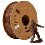 Polymaker PolyTerra Matte PLA Army Brown 3D Printer Filament – High-Quality Matte Finish for Precise Printing