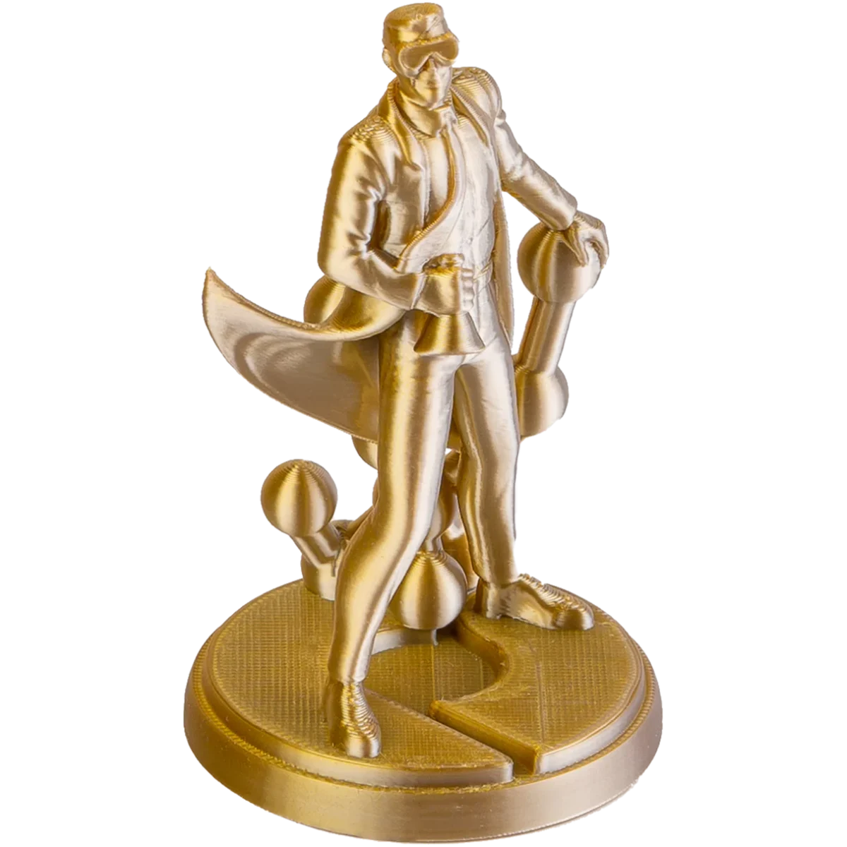 Polymaker PolyLite™ Dual Silk PLA Crown (Silk Gold / Silk Sliver)– Best Silk PLA Filament for Stunning 3D Prints