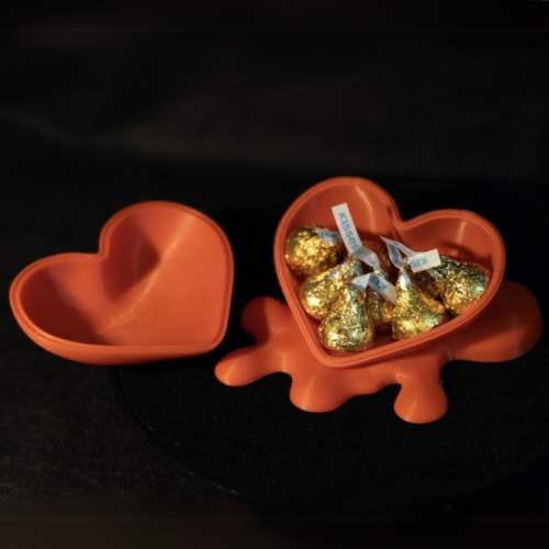 Protomont 3D Printed Heart Chocolate Box Celebrate love and sweetness with the Protomont 3D Printed Heart Chocolate Box, a beautifully designed home decor sculpture