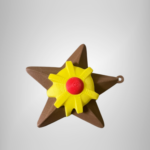 the Protomont 3D Printed Pokémon Staryu Keychain! This eye-catching mini keychain brings Staryu to life with precision 3D modeling for a durable, lightweight design