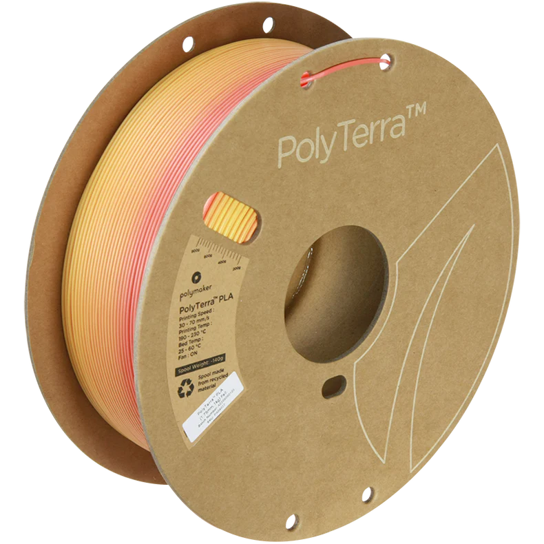 Polymaker PolyTerra™ Gradient Matte PLA (Fall) – Premium 3D Printer Filament for Stunning Prints