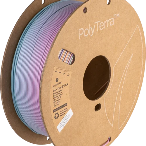 Polymaker PolyTerra™ Gradient Matte PLA (Pastel Rainbow) – Premium 3D Printer Filament for Stunning Prints