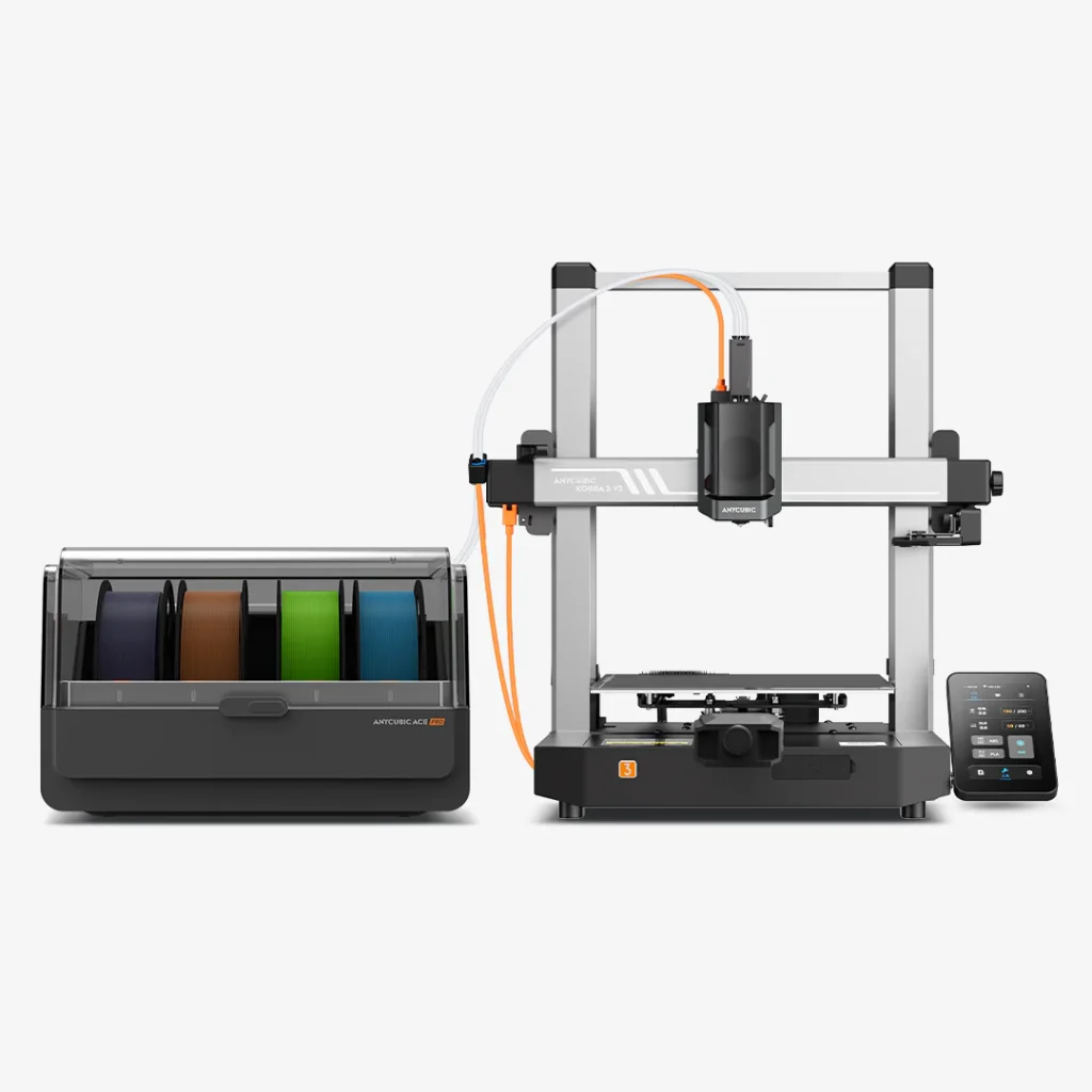 Anycubic Kobra 3 V2 Combo 3D Printer – Multicolor FDM 3D printer with auto leveling