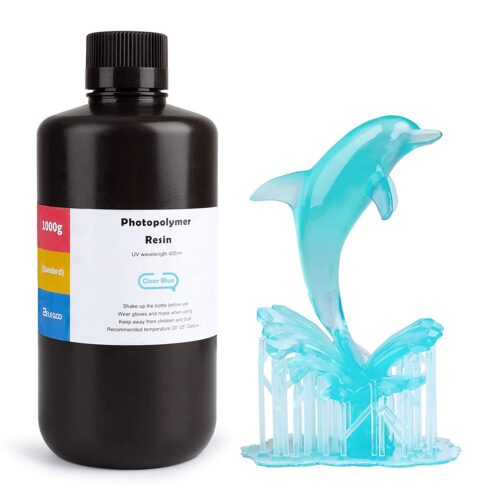ELEGOO Standard Black Resin – High Precision Photopolymer for 3D Printers