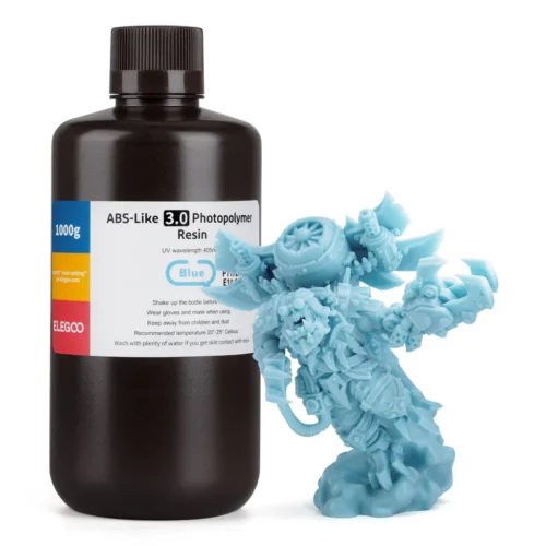 ELEGOO ABS-Like Photopolymer 3D Printer Resin 3.0 – Blue (Latest Version)