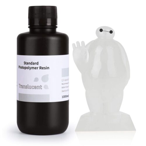 ELEGOO Standard Translucent(Clear) Resin – High Precision Photopolymer for 3D Printers