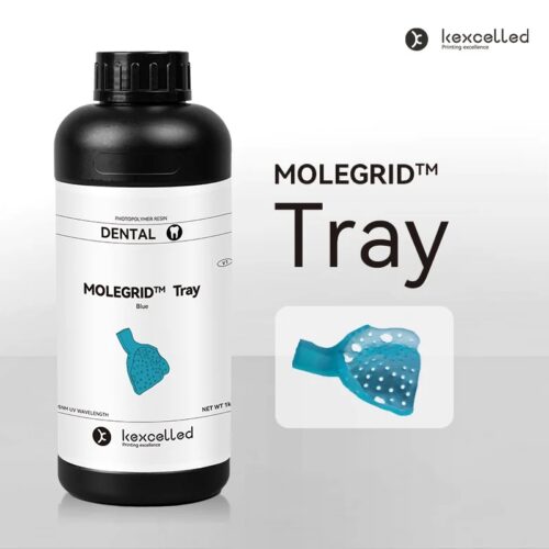 MOLEGRID™ Tray Resin Blue – High-Precision Dental Resin for Impression Trays and Models