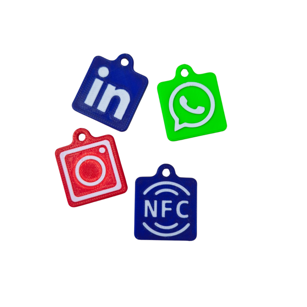 Protomont NFC 3D-Printed Social Media Keychain – Smart, Stylish & Made in India