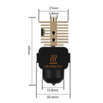 Bambu Lab Hotend Kit for A1 / A1 Mini – 0.4mm: Genuine replacement with hotend, nozzle, heat sink, throat, silicone sleeve, and tools. Ensures precision, durability, and easy installation. Available at Protomont Technologies India.