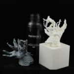 FUNCRECOL Basic Water Washable White 3D Printer Resin for LCD & DLP 3D Printers – Easy to Use & Clean, High Precision 405nm UV-Curing Photopolymer Resin