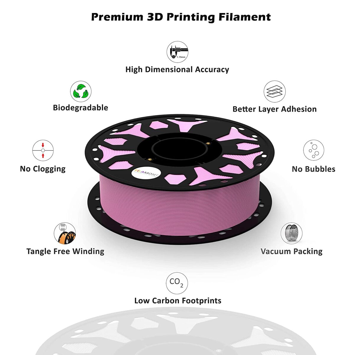 FiLAMONT PLA Premium Plus Filament - Baby Pink - Image 6