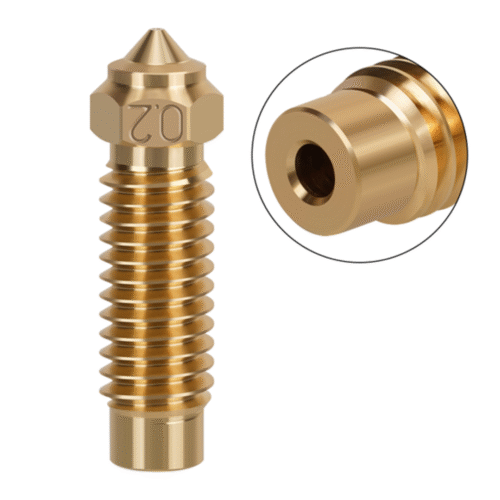 ELEGOO 0.2 mm Brass Nozzle – Neptune 4 Plus/Max | 1.75 mm FDM Precision