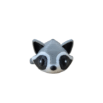 Protomont 3D Printed Raccoon Keychain | Cute Animal Keyring Toy | PLA Filament | Made in India | Gift for Kids, Teens & Collectors