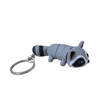Protomont 3D Printed Raccoon Keychain | Cute Animal Keyring Toy | PLA Filament | Made in India | Gift for Kids, Teens & Collectors