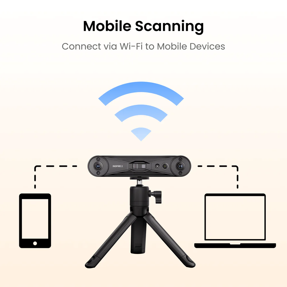Mobile_Scanning Revopoint INSPIRE 2 – Wireless Infrared Laser & Structured Light 3D Scanner | Multi-Line Lasers, Outdoor Scanning | Protomont Technologies - Image 3