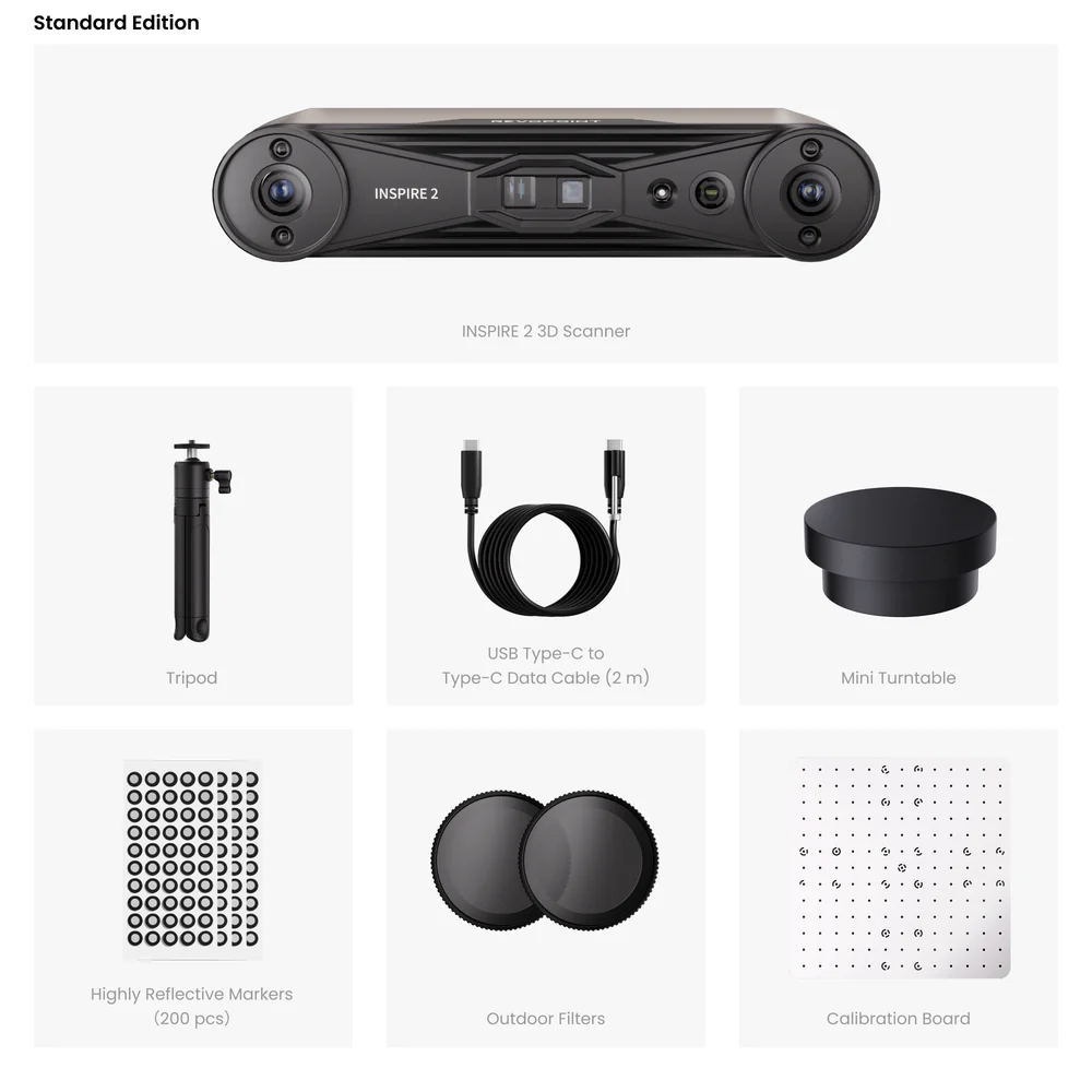Standard_Edition Revopoint INSPIRE 2 – Wireless Infrared Laser & Structured Light 3D Scanner | Multi-Line Lasers, Outdoor Scanning | Protomont Technologies - Image 13