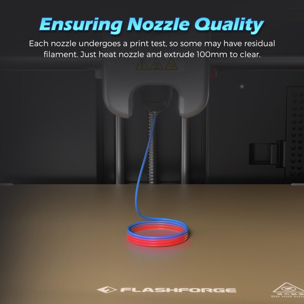 FLASHFORGE Adventurer 5M Pro Nozzle Assembly – High Flow, Hardened Steel (0.4mm / 0.6mm / 0.8mm) – 280℃, 32mm³/s, for High-Speed & High-Strength Filament Printing - Image 3