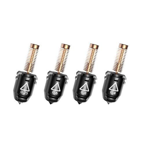FLASHFORGE Adventurer 5M Pro Nozzle Assembly – High Flow, Hardened Steel (0.4mm / 0.6mm / 0.8mm) – 280℃, 32mm³/s, for High-Speed & High-Strength Filament Printing