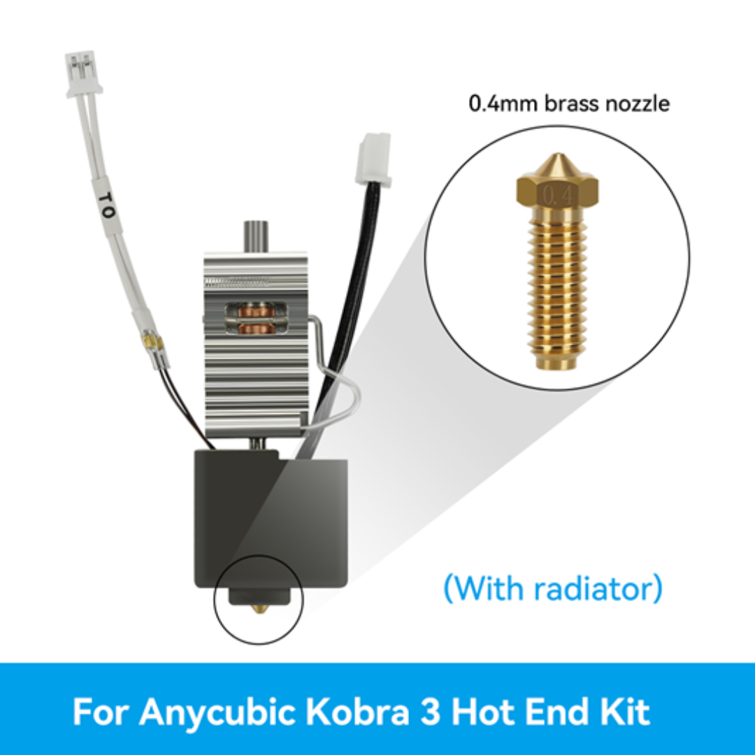 Untitled design (19) Anycubic Hotend Kit for Kobra 3 with Brass Nozzle – Professional Replacement Extrusion System - Image 1