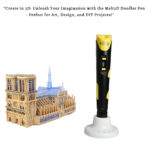 Melt 3D Doodler Smart 3D Pen | With Power Adapter | In Black & Yellow Color | Perfect for Kids & Adults - Image 4
