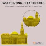 FiLAMONT Rapid PETG 3D Filament 1.75mm Yellow Color – 1kg - Image 2