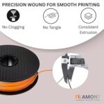 FiLAMONT Rapid PETG 3D Filament 1.75mm Orange Color – 1kg - Image 3