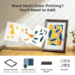 xTool Screen Printer 2.0 – Basic Kit | Desktop Manual Screen Printing Machine for Fabric, Paper & DIY Projects - Image 9