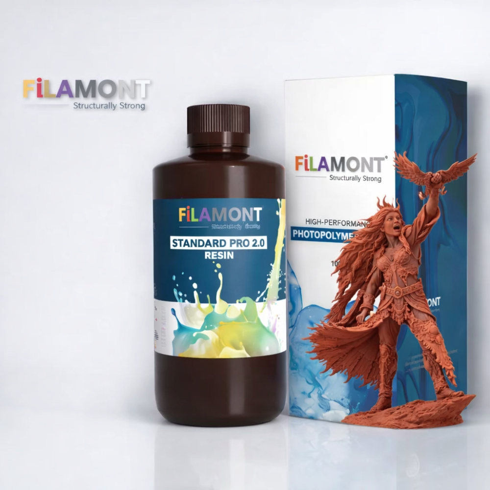 Untitled design (3) Filamont Standard Pro Resin 2.0 (Crimson Clay) - Image 1