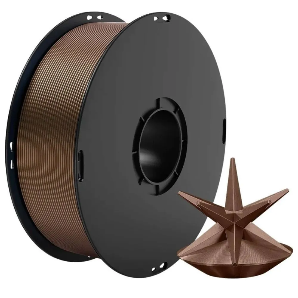 Brown Anycubic PLA Filament 1KG Brown – High-Precision & Smooth Extrusion for FDM 3D Printing - Image 1