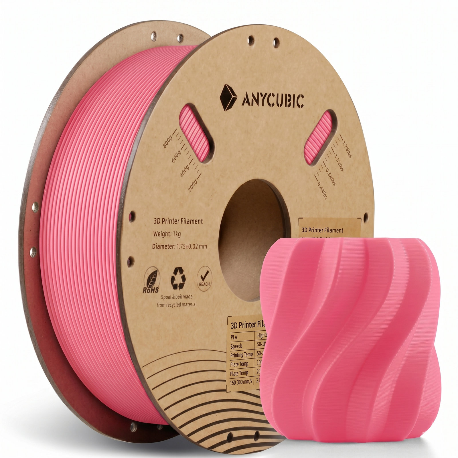 Gemini_Generated_Image_q42awq42awq42awq Anycubic PLA Filament 1KG Pink – High-Precision & Smooth Extrusion for FDM 3D Printing - Image 1