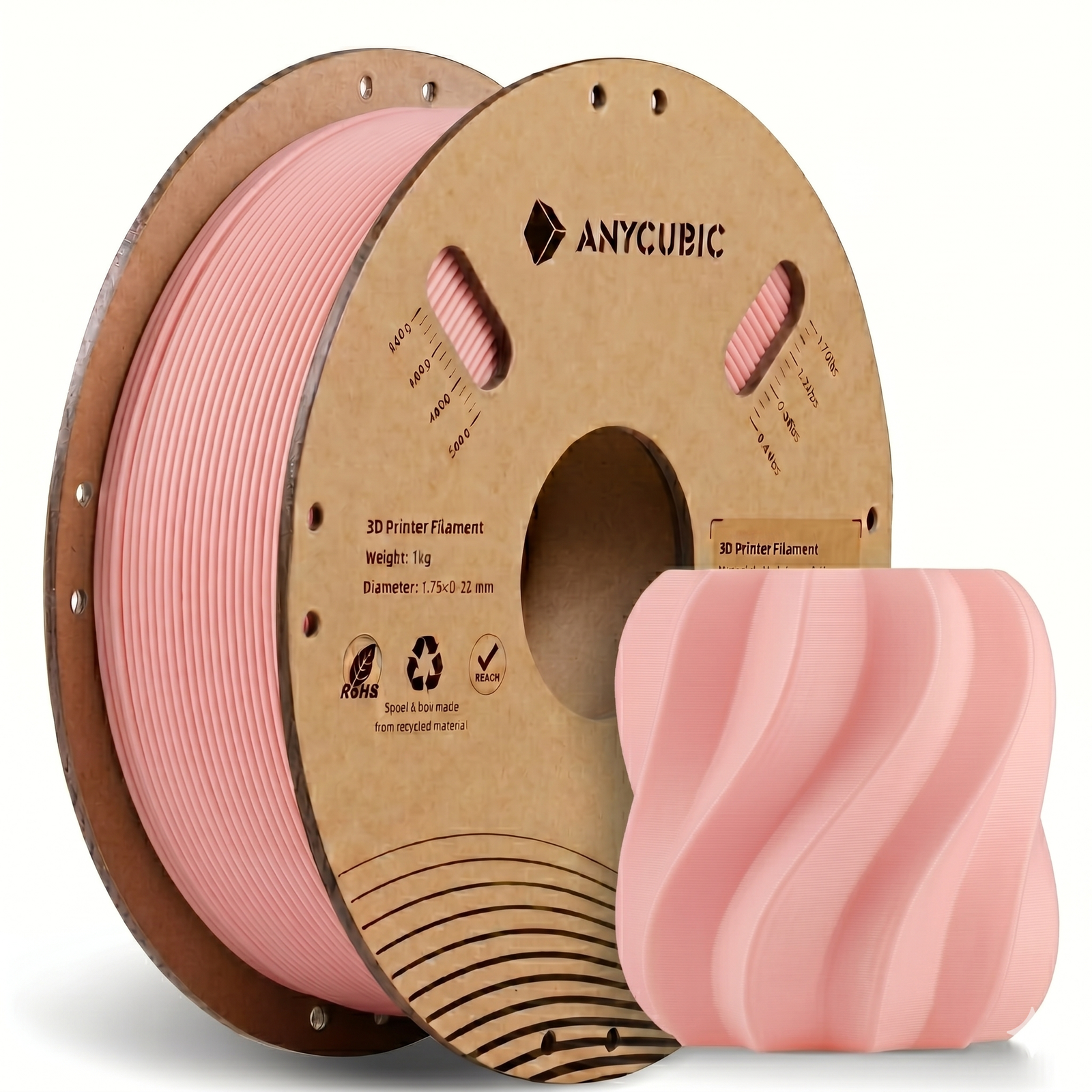 Gemini_Generated_Image_qi2y9aqi2y9aqi2y Anycubic PLA Filament 1KG Mia Pink – High-Precision & Smooth Extrusion for FDM 3D Printing - Image 1