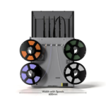 Flashforge Creator 5 Pro 4-Toolheads Enclosed Multi-Color 3D Printer | 500% Faster, Zero Purge Waste - Image 11