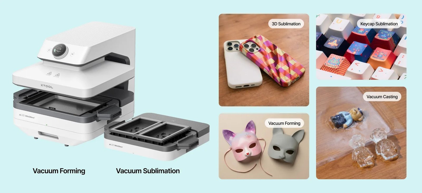 Pre-Sale xTool WonderPress The First 3D Auto Heat Press with Switchable Creativity 4 13db