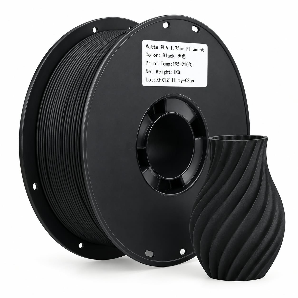 WhatsApp Image 2026-10-12 at 3.25.07 PM (1) Filamont PLA Matte Filament (Black) - Image 1